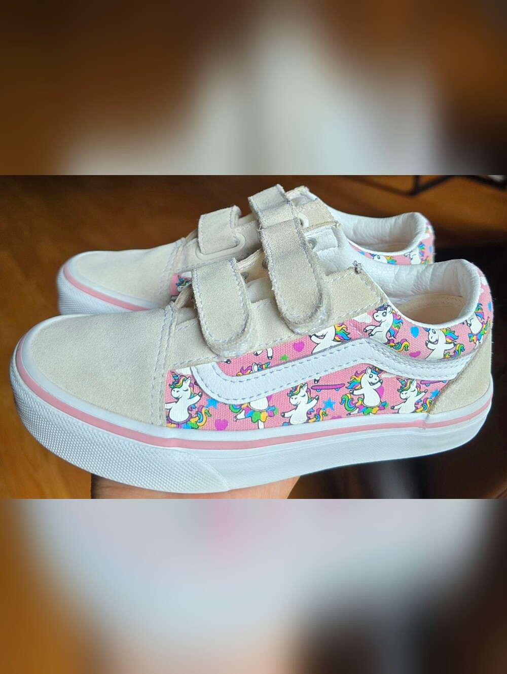 Sz 1.5 Little Girl's VANS OLD SKOOL BALLET SKATICORN 2 Straps